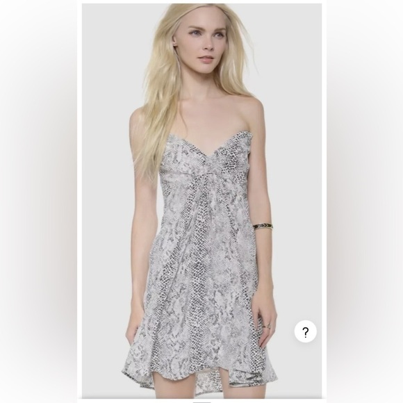 Zimmermann Dresses & Skirts - Zimmermann Monochrome Snake Print Mini Dress